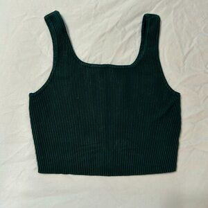 House of Harlow DARK GREEN Crop Tank